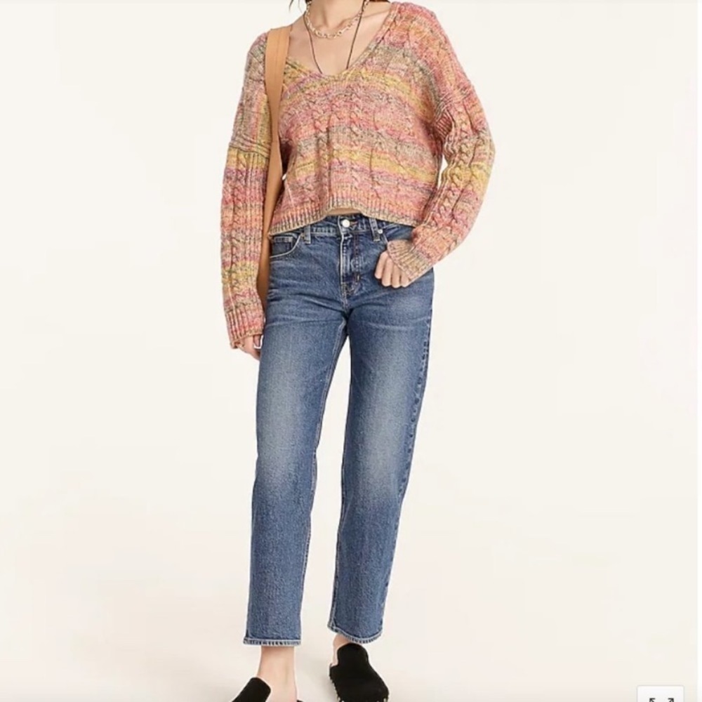 NWT! J Crew mid rise classic straight jean